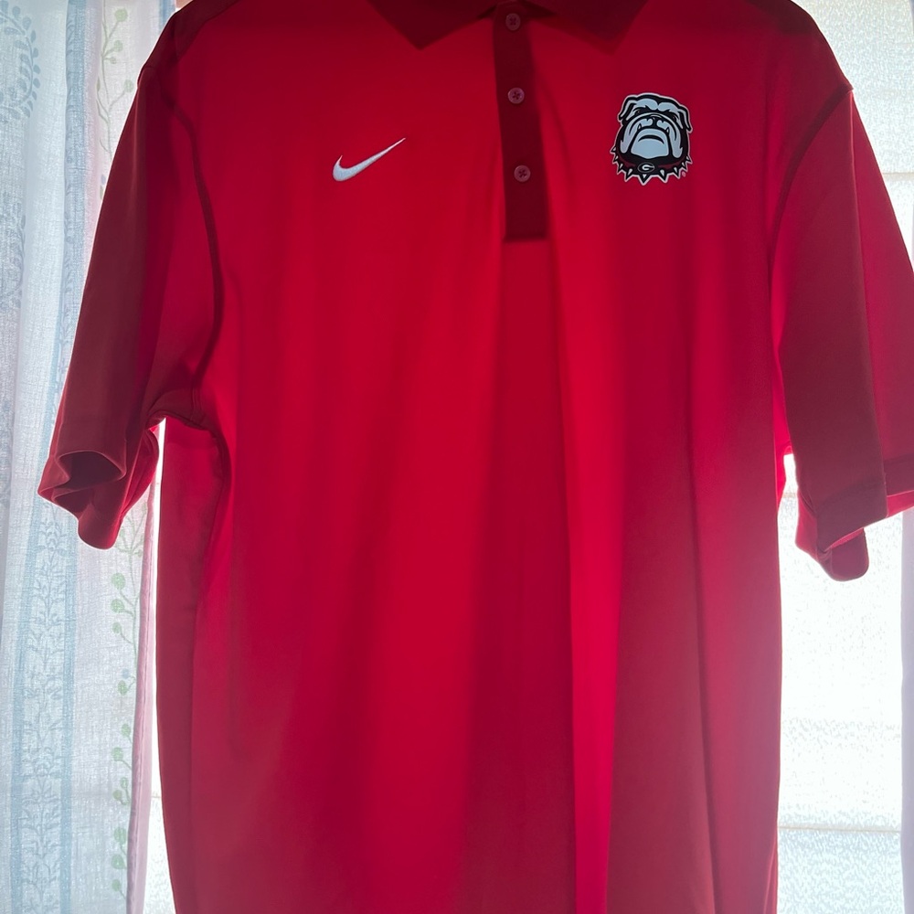 UGA Bulldogs Nike Red Polo